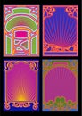 Psychedelic Art Nouveau Frame Set