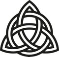 Celtic knot with outlines