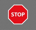 Stop road sign. New red do not enter traffic sign. Caution ban symbol direction sign. Warning stop signs.