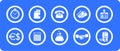 Economics icons set