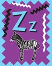 Flash Card Letter Z nouns