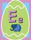 Flash Card Letter E nouns