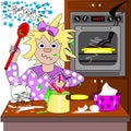 The frazzled cook