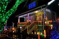 House with Christmas lights