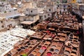 Leather tanning in Fez - Morocco