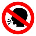 No talking sign