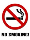 No smoking sign