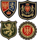 Royal emblem badge shield