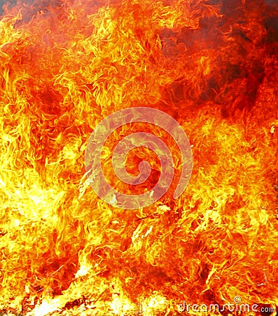 Fire inferno background Stock Photo