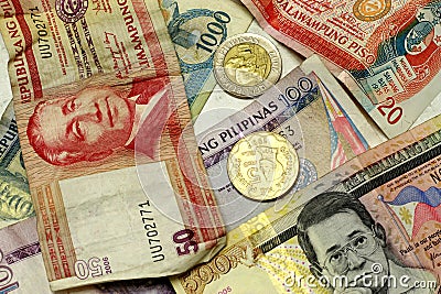 Philippine Peso Stock Photo