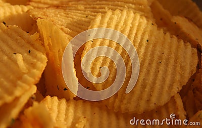 Potato chips Stock Photo