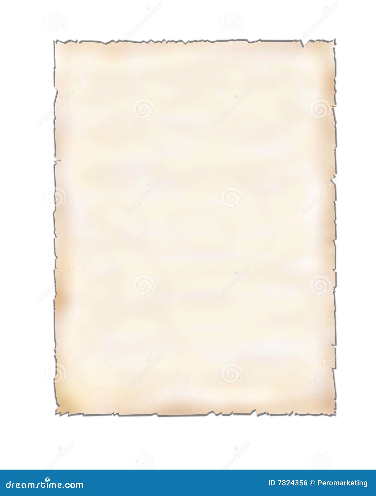 Blank Piece of Paper on White Stock Photo - Image of paper, isolated:  7824356