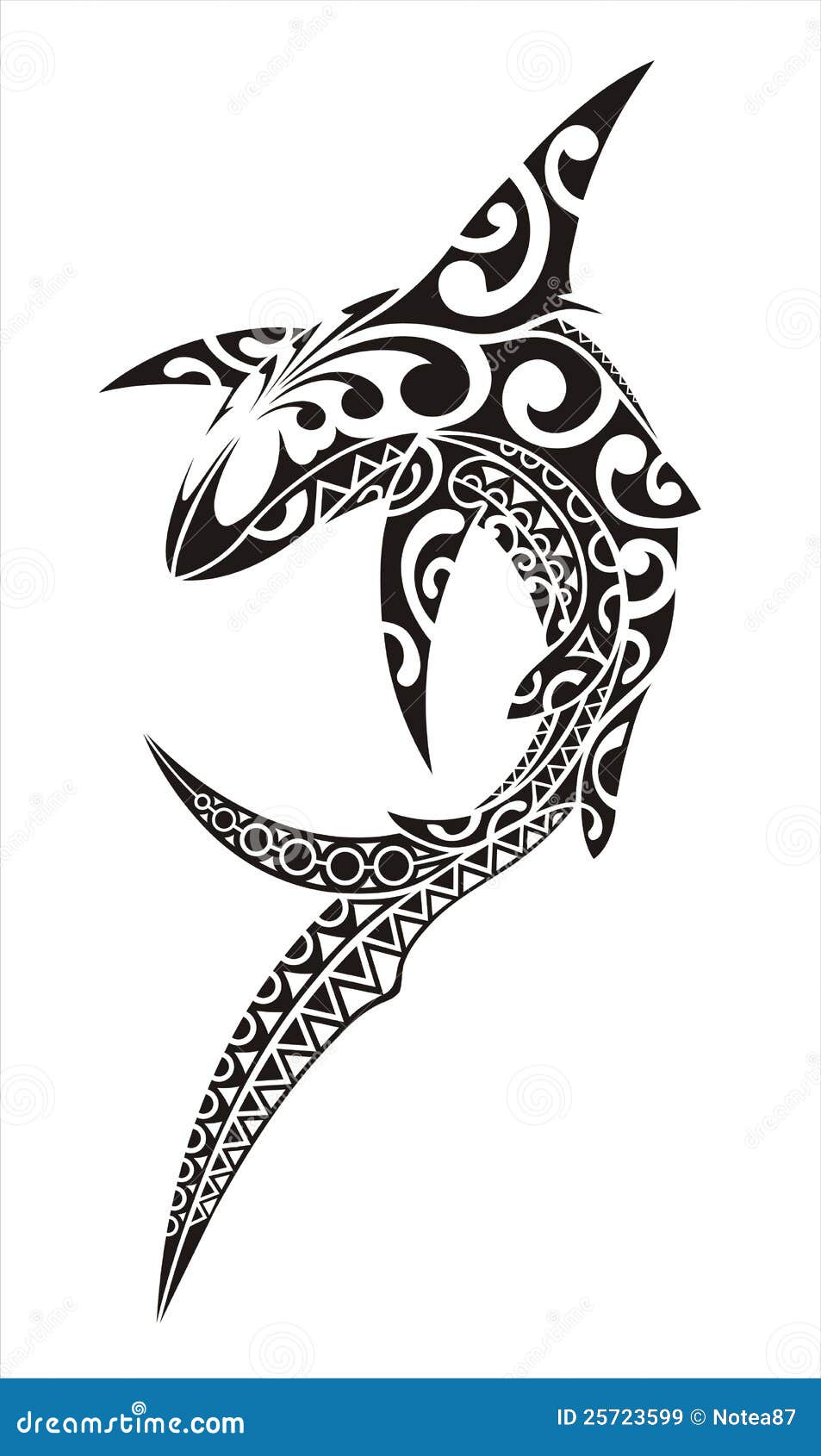 Polynesian Style Shark Tattoo Set Vector Illustration Royalty Free SVG  Cliparts Vectors And Stock Illustration Image 178414820