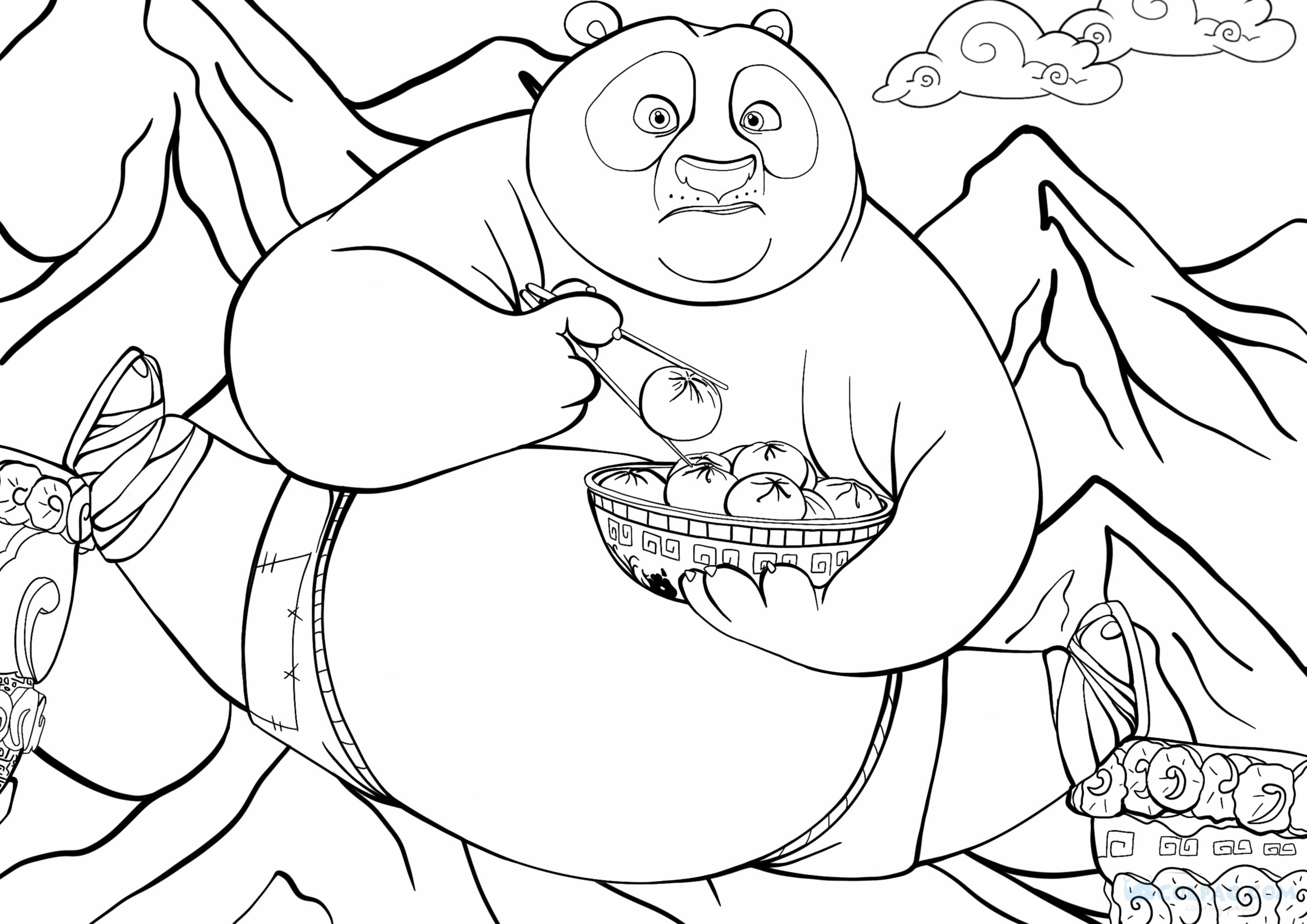 Kung Fu Panda 3 Coloring Pages