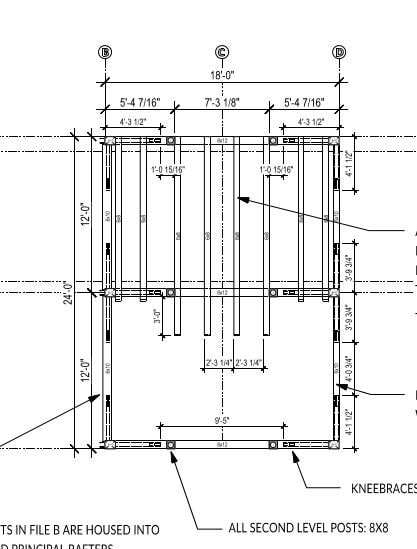 24x30 Cabin Loft Plan