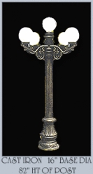 Cast Iron Decorative Lamp