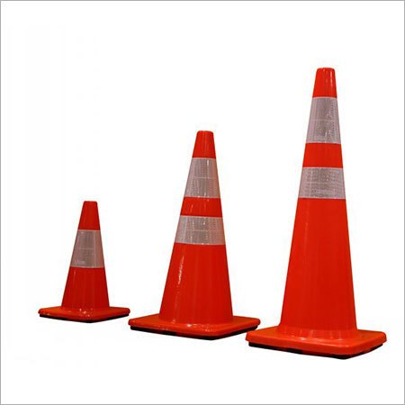 Traffic Cone - Durable PVC Material, Compact Size for Easy Mobility | Rugged Design, High Durability, Premium Finish