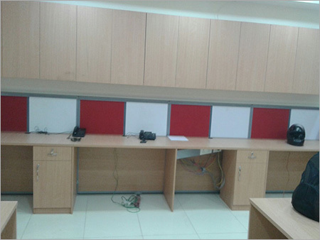 Office Cubicle Workstation - High Grade Wooden Fabrication | Compact Design, Easy to Clean, Comfortable, Rust Proof Finish