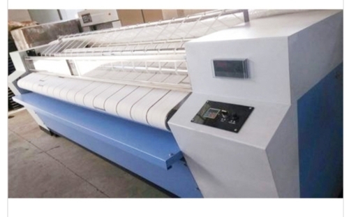 Flat Work Ironer Machine - 3200mm x 1350mm x 1350mm Dimensions, Electric 9 Kw Power, 2-5 RPM Speed, Low Maintenance Requirement