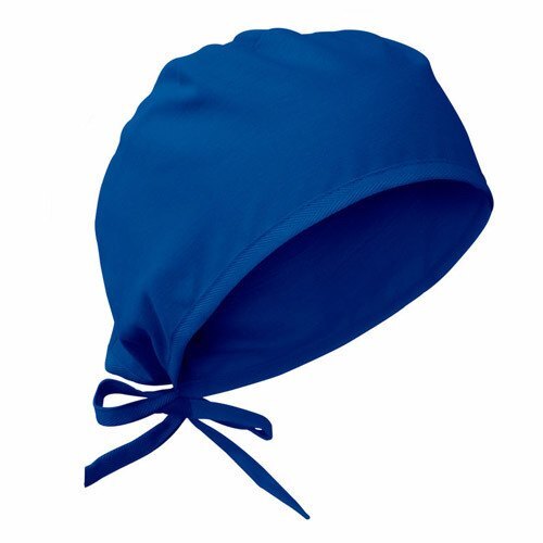 Blue Color Plain Pattern Reusable Cotton Surgical Head Cap