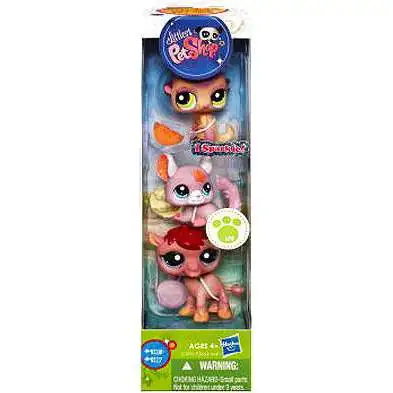 Littlest Pet Shop Meerkat, Chinchilla & Camel Figure 3-Pack #9115 - 9117