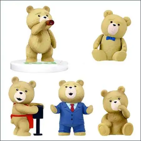 Ted Movie Set of 5 Ted 2-Inch Mini FIgures