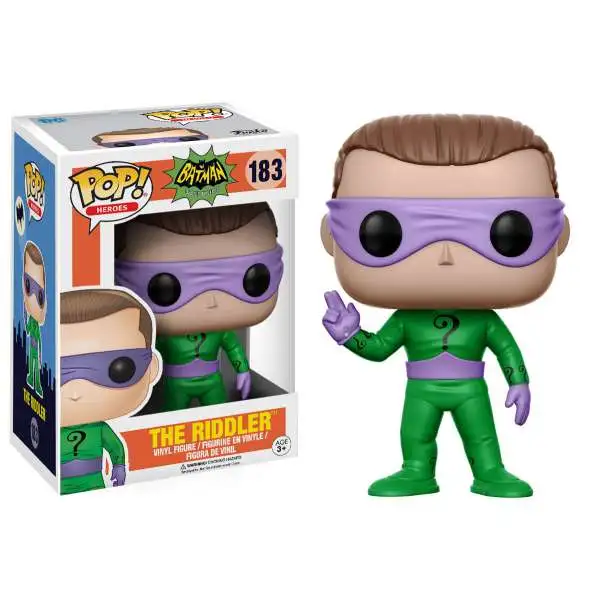 Funko DC 1966 TV Series POP! Heroes The Riddler Vinyl Figure #183 [Wearing Mask, Regular Version]