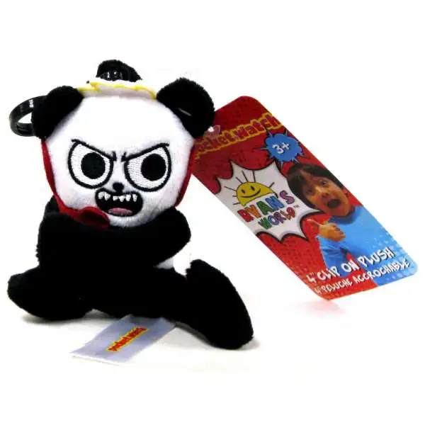 Ryan's World Combo Panda 4-Inch Clip On Plush