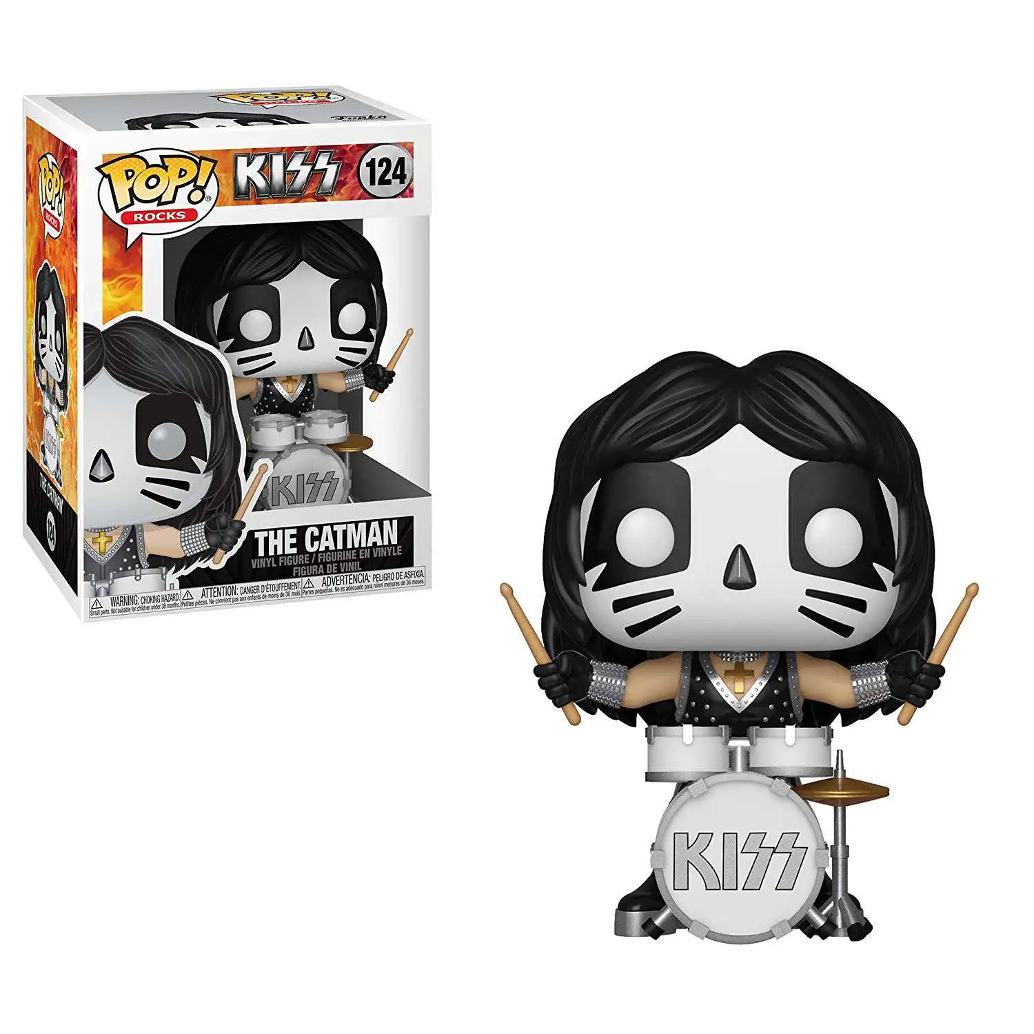 Funko KISS POP! Rocks The Catman Vinyl Figure #124 [Version 2]