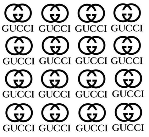 Printable Gucci Logo Pattern