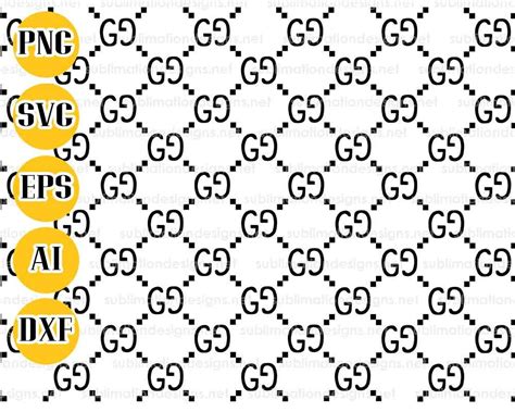 Printable Gucci Logo Pattern