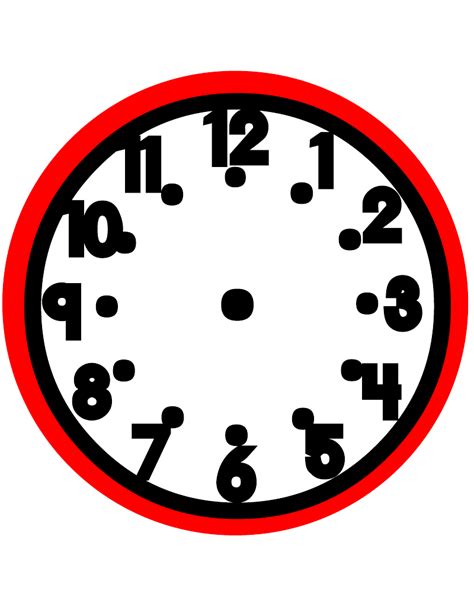 Free Clip Art Cartoon Clock Face