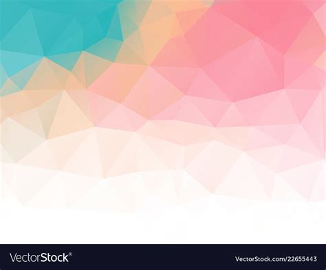 Triangular Abstract Background Pastel Colored Vector Image