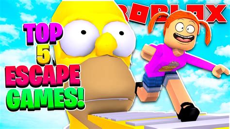 Top 5 Roblox Escape Games Youtube