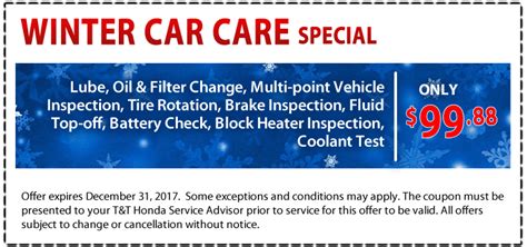 Winter Car Care Tandt Honda