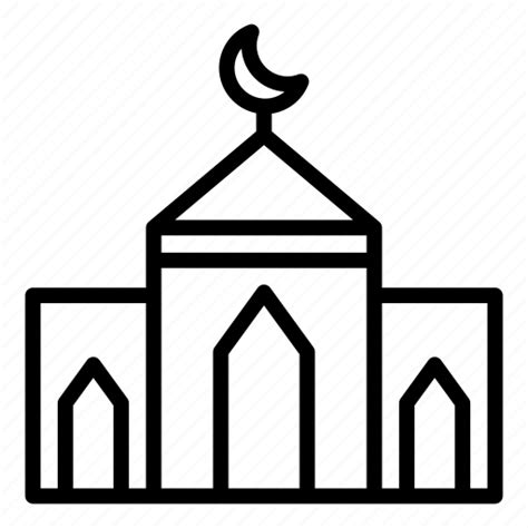 Mosque Masjid Ramadan Islam Muslim Prayer Building Icon