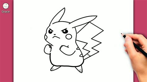 How To Draw Pikachu Angry Youtube