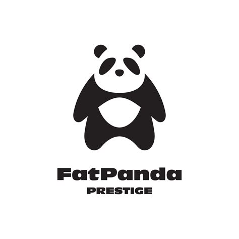 Fat Panda Logo 8875878 Vector Art At Vecteezy