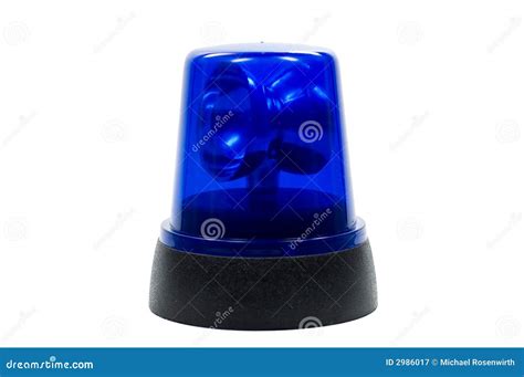 Blue Police Light Stock Image Image Of Security Beacon 2986017