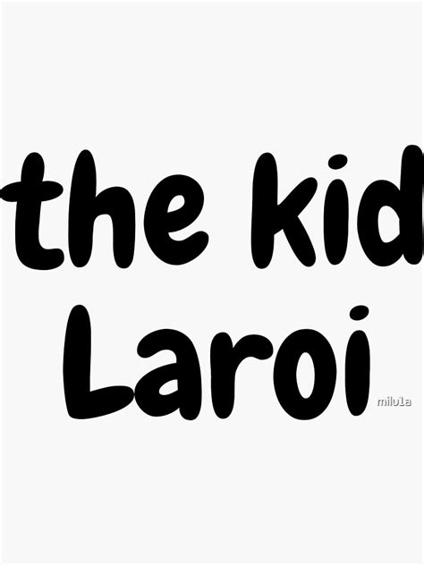 The Kid Laroi Sticker For Sale By Milu1a Redbubble