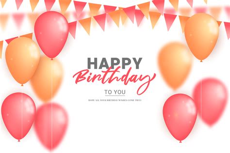 Color Glossy Happy Birthday Balloons Banner 18106690 Png