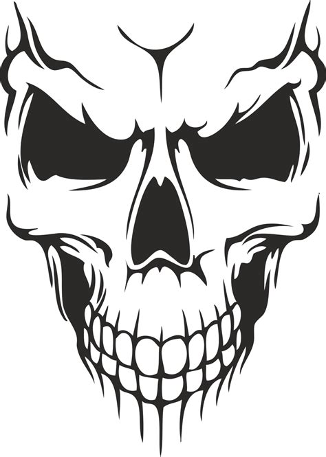 Skull Svg Skeleton Svg Skull Clipart Skull Vector Digital Art