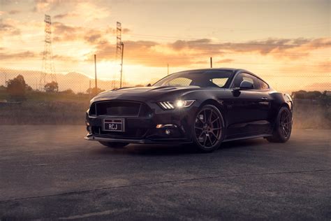 4k Ford Mustang Black 2020 Wallpaper Free Muscle Car