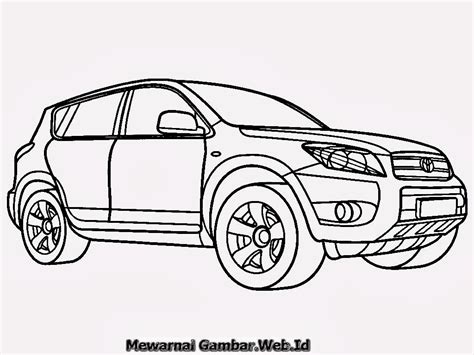 Mewarnai Gambar Mobil Toyota Mewarnai Gambar