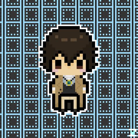 Dazai Chibi Pixel Art By Zenxpai On Deviantart