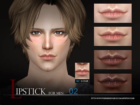 S Club Male Lipstick Lip Color Makeup The Sims 4 Sims4 Clove Share