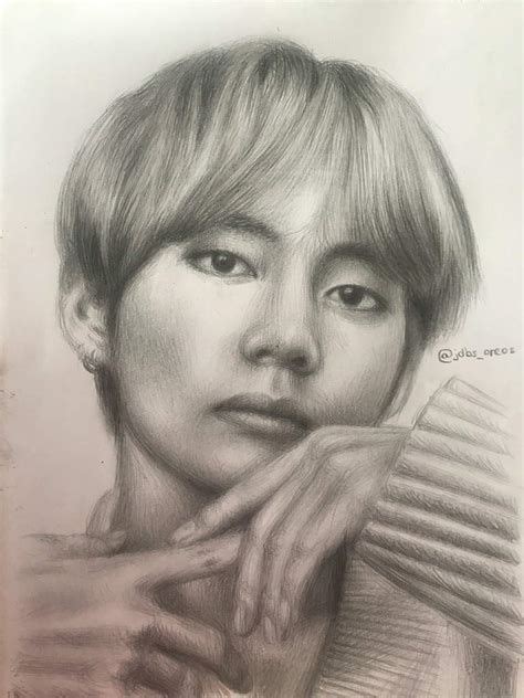 V Bts Drawings Bts Drawings Drawings Cartoon Art Styles