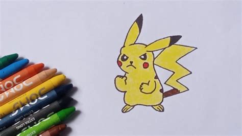 How To Draw Angry Pikachu From Pokemon😡😡 Youtube