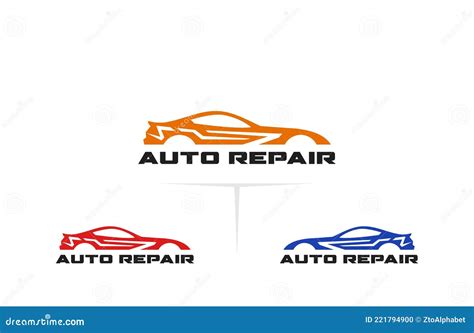 Car Repair Shop Logo Stock Vector Illustration Of Motor 221794900