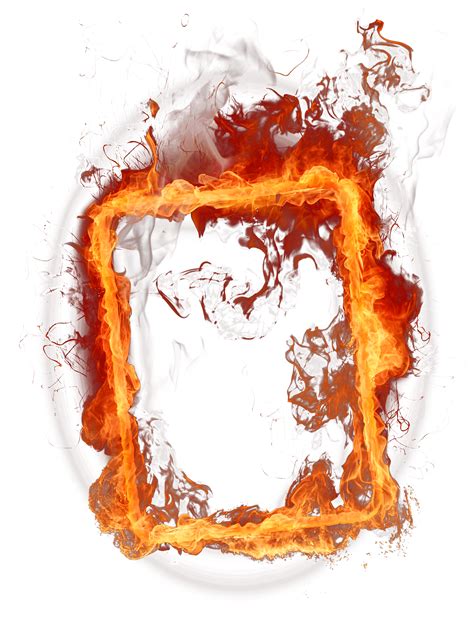 Fire Border Png Fire Clipart Frame Picture Frame 1182454 Vippng Images